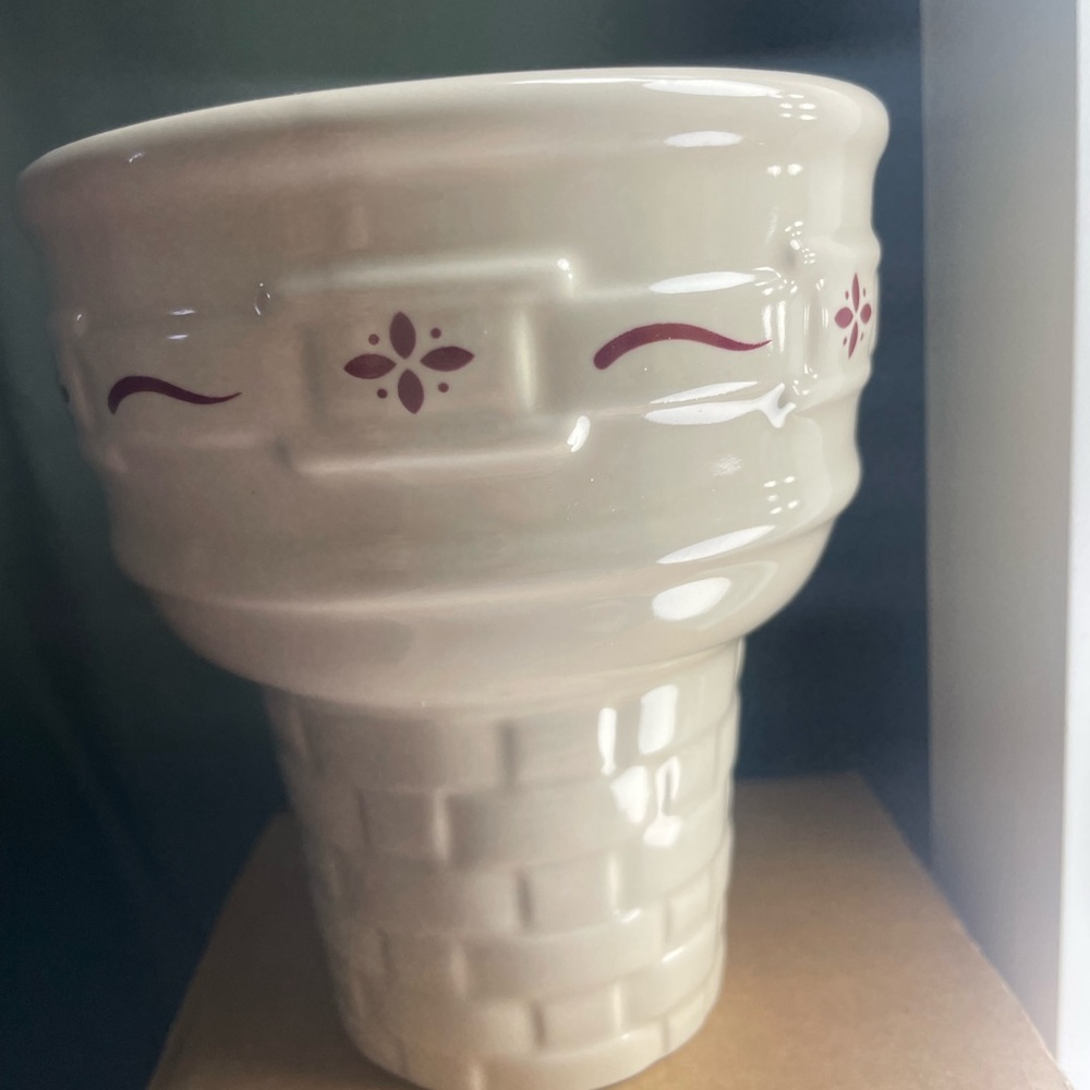 Longaberger Ice Cream Cone Dish